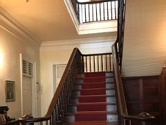 08A The Mahogany staircase leads to the second floor Devon House mansion Kingston Jamaica